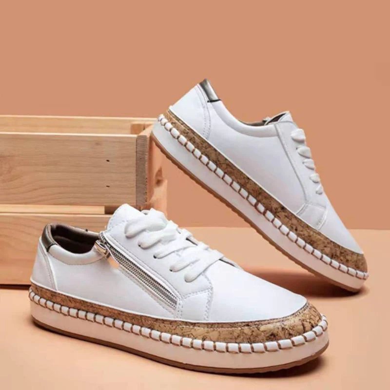 Variant image for Dam Sneakers Blommig Design Hög Kvalitet Textil och Gummi-28