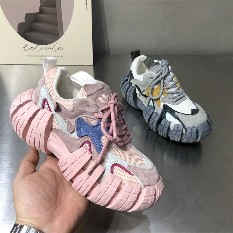 Kvinnors Sneakers Andningsbart Mesh Gummi 5