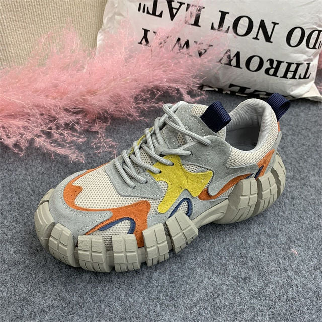 Kvinnors Sneakers Andningsbart Mesh Gummi 8