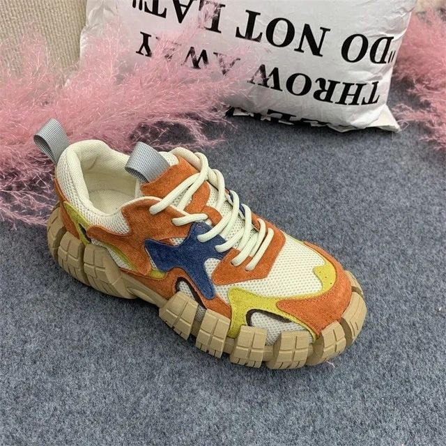 Kvinnors Sneakers Andningsbart Mesh Gummi 9