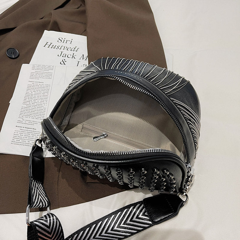 Dam Axelväska Elegant Syntetiskt Läder Rymlig Design-2