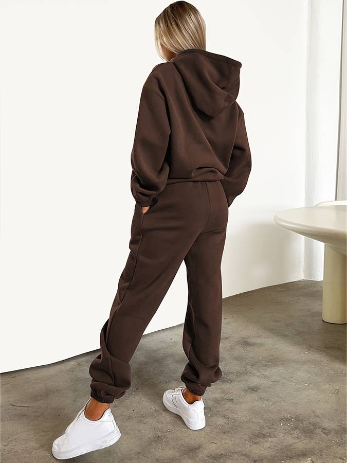 Kvinnors Tvådelad Jogging Set Sportig Design Andningsbart Material-4