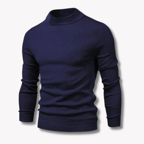 Variant image for Herren Turtleneck Tröja Ull Monokrom Smal Passform-19