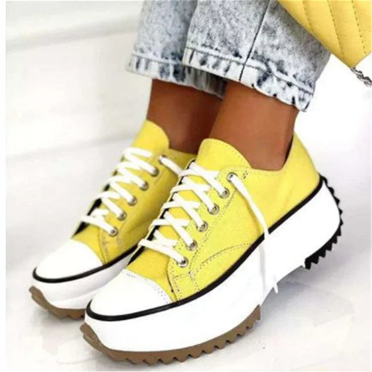 Variant image for Kvinnors Sneakers Slip-On Plattform Tyg-25