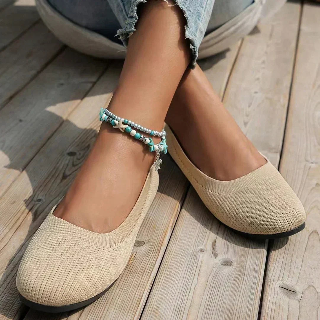Dam Skor Slip-On Syntetisk Läder Komfortabel Design-4