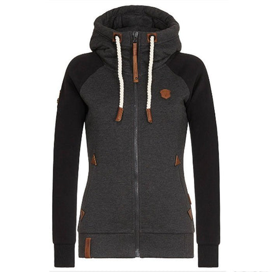 Kvinnors Hoodie Slim Fit Mjukt Andningsbart Tyg-1