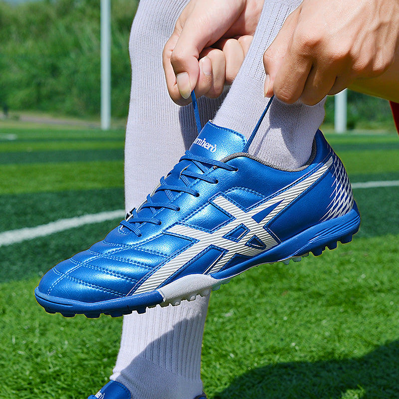 Herrar Fotbollssandaler Icke-Halkande Läder Mikrofiber-3