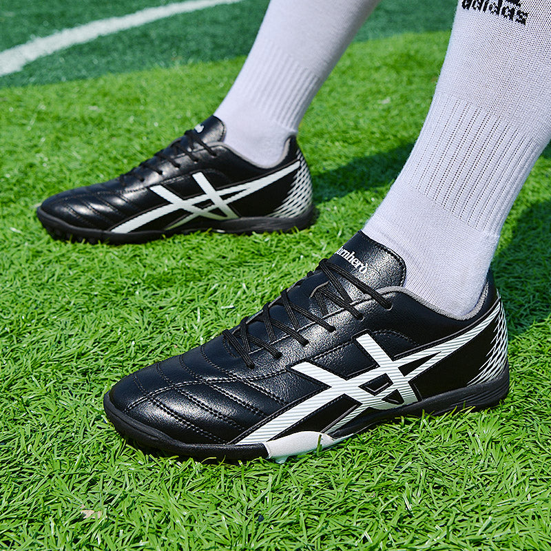 Herrar Fotbollssandaler Icke-Halkande Läder Mikrofiber-6
