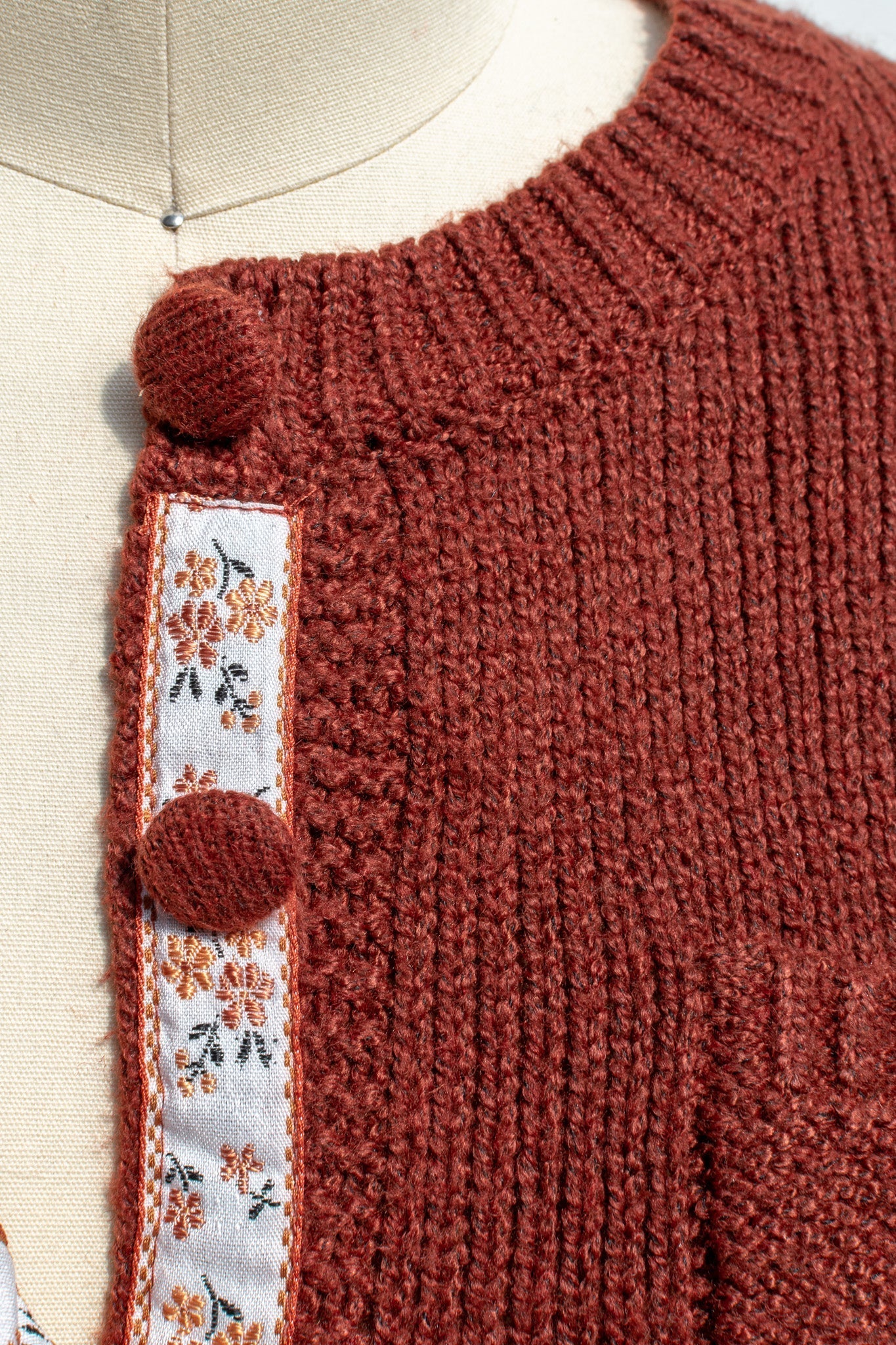 Kvinnors Stickad Cardigan med Knapp Mjukt Stickat Tyg-2