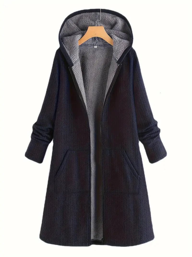 Damjacka Casual Fleece Med Dragkedja för Kvinnor 7