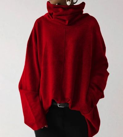 Dam Hoodie med Hög Krage – Mjuk och Bekväm Tygblandning, Normal Passform, Perfekt för Avslappnade Tillfällen 11