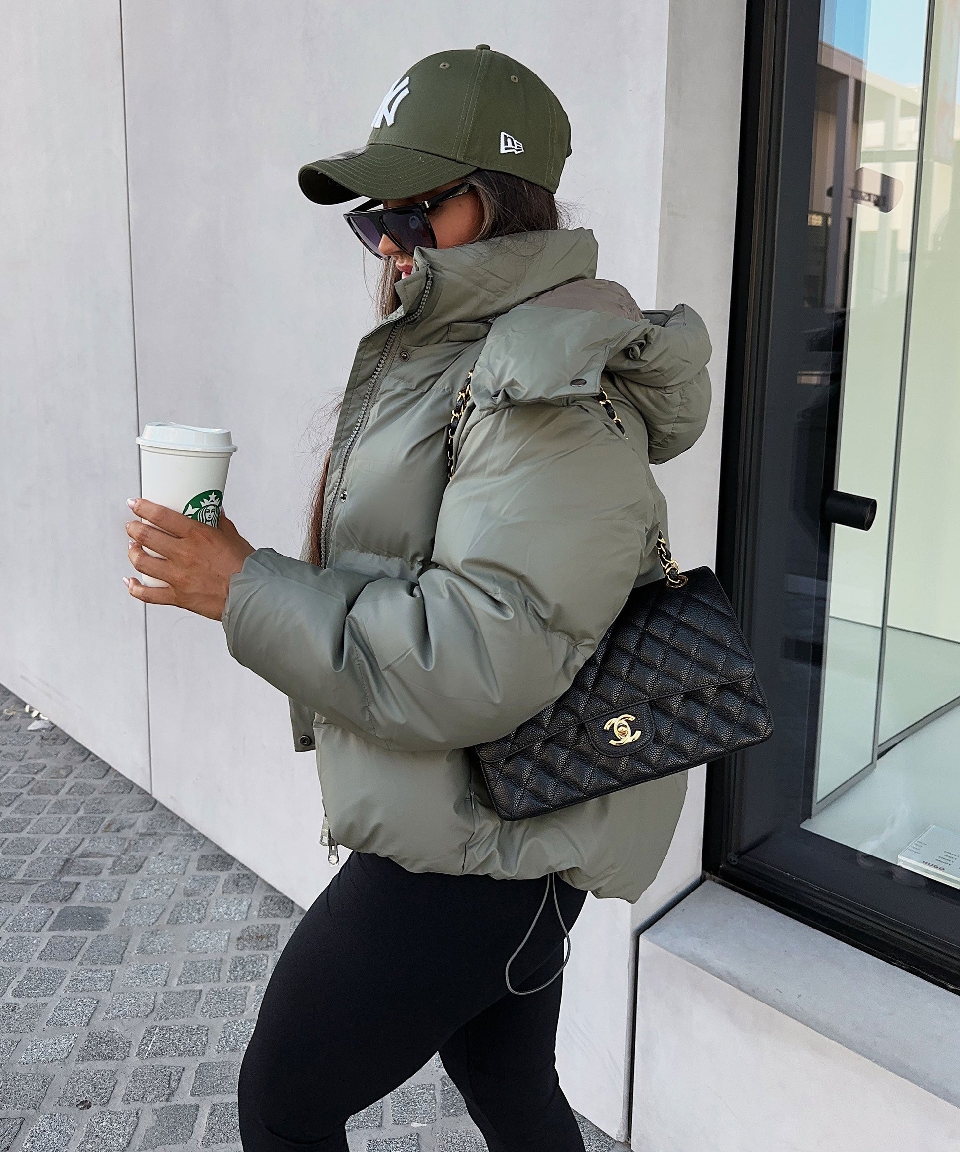 Dam Hoodie Lätt Läder Avslappnad Stil 4