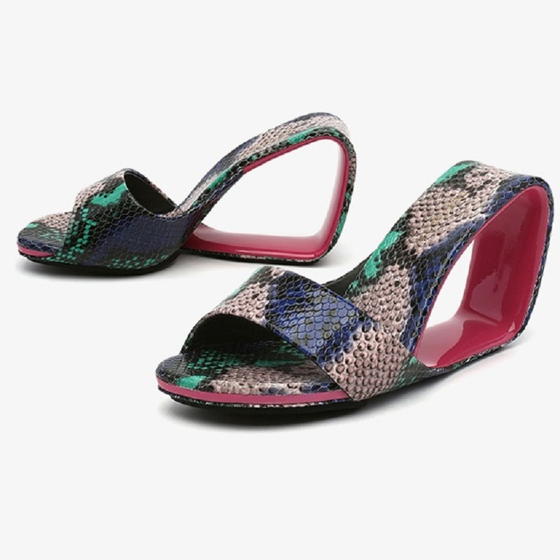 Variant image for Kvinnors Kilskor Kilklack Äkta Läder-2