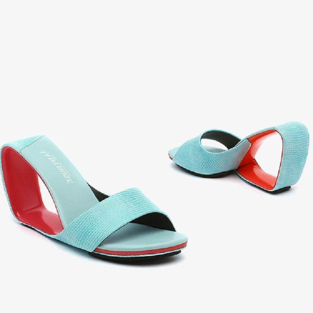 Variant image for Kvinnors Kilskor Kilklack Äkta Läder-18