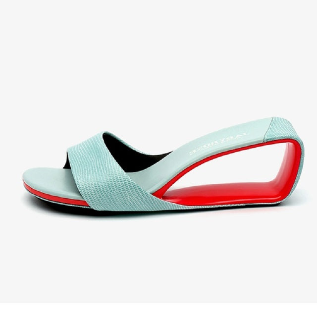 Variant image for Kvinnors Kilskor Kilklack Äkta Läder-17