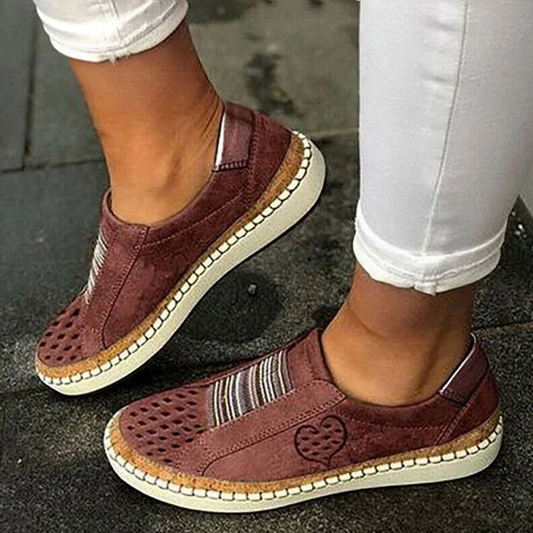 Dam Sneakers Ortopediska Lätta och Bekväma Med Flexibel Sula-5