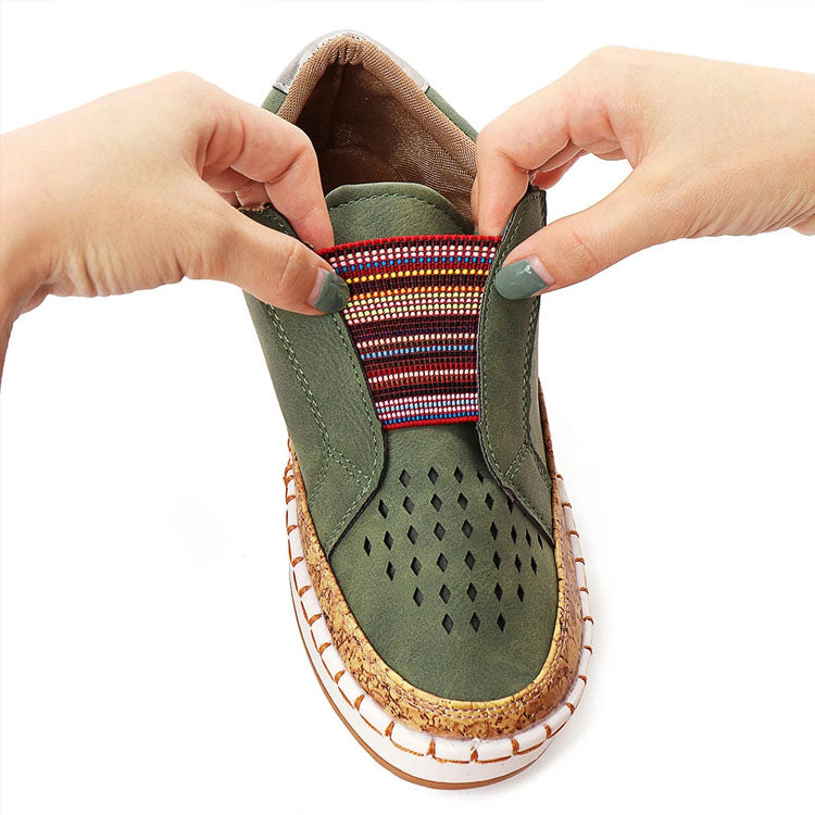 Dam Sneakers Ortopediska Lätta och Bekväma Med Flexibel Sula-3
