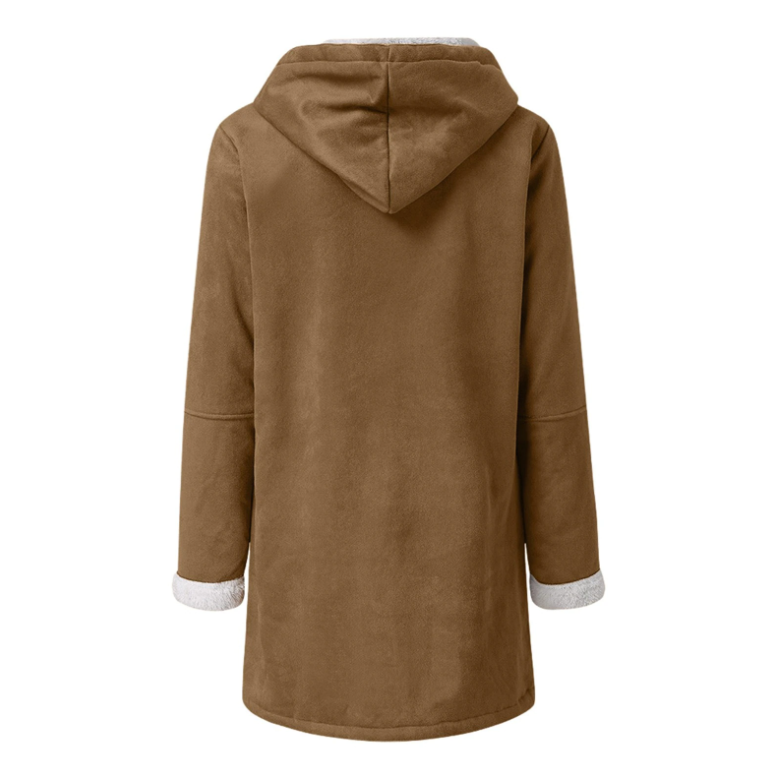 Dam Vinterjacka Klassisk Design Polyester för Kalla Vinterdagar-3