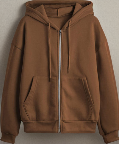 Hoodie Herr Avslappnad Stil Mjuk Bomull-1