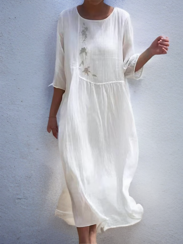 Damkläder Avslappnad Stil Lätta Material För Sommar-3