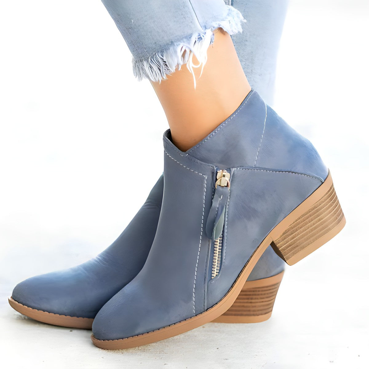 Variant image for Dam Stövlar Mocka Vegan Velourläder Elegant Komfort-9