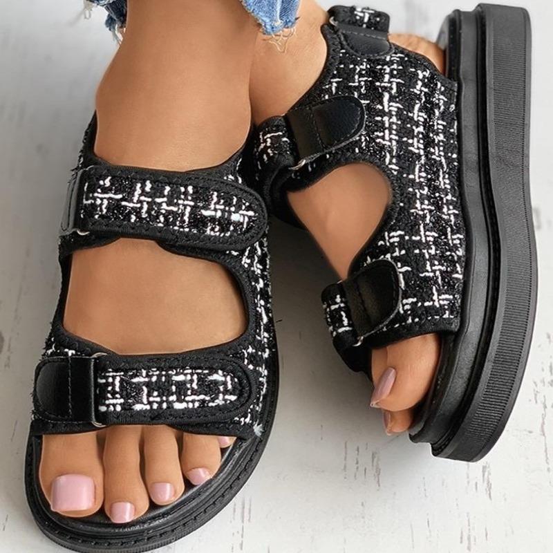 Dam Sandaler Ergonomisk Design Canvas för Bekväm Stil-4