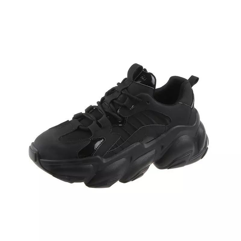 Variant image for Dam Platågymnastikskor Trendigt 90-talsutseende Hållbart Läder Neopren-7