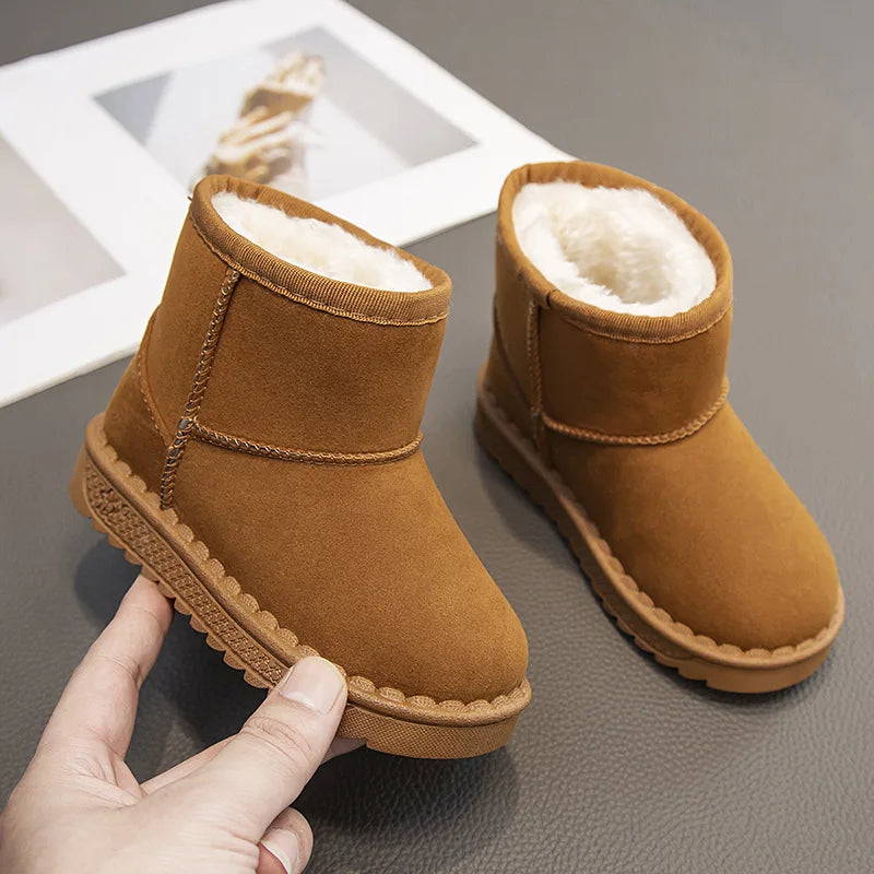 Barn Snuggs Vinter Mjuk Fodring Trendig Design-2
