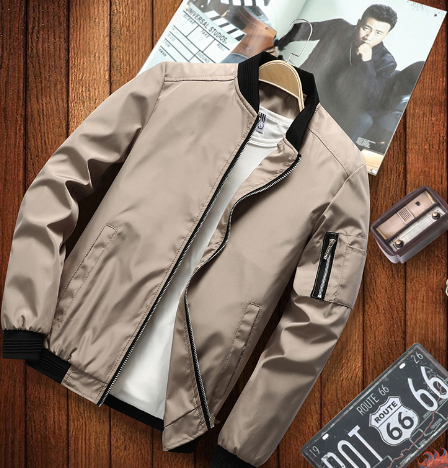 Herrjacka Bomber Urban Stil Lätt Material 1