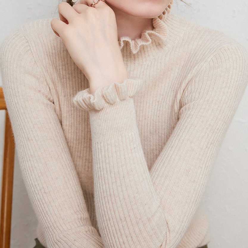 Variant image for Dam Turtleneck Tröja i Kashmirmix Elegant Stilren Design-6