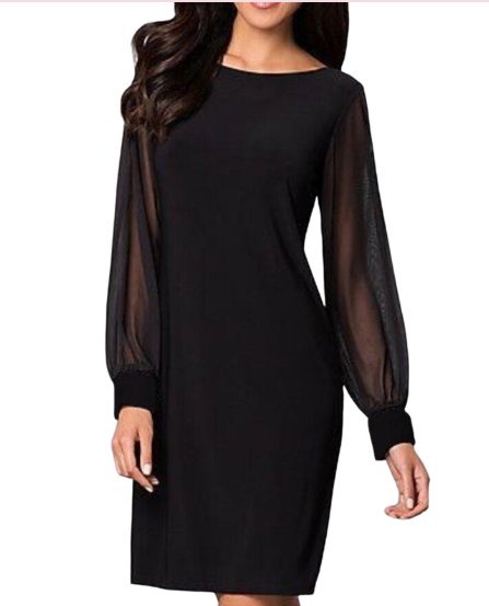 Dam Tunika Klänning Mesh Lätt Tyg 2