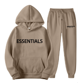Damer Hoodie och Joggingbyxor Avslappnad Bomullsmix-2