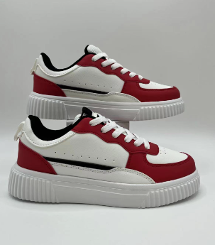 Kvinnors Sneakers Plattform Syntetiskt Läder Snörning-3