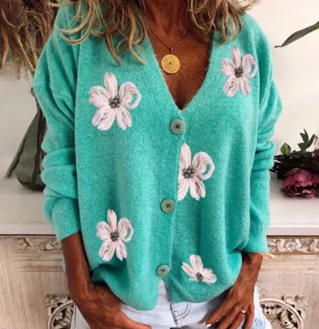 Dam Vinterkardigan Klassisk Akrylblandning Elegant-3