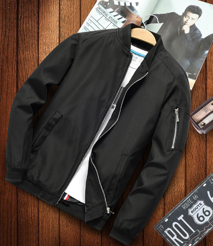 Herrjacka Bomber Urban Stil Lätt Material 3