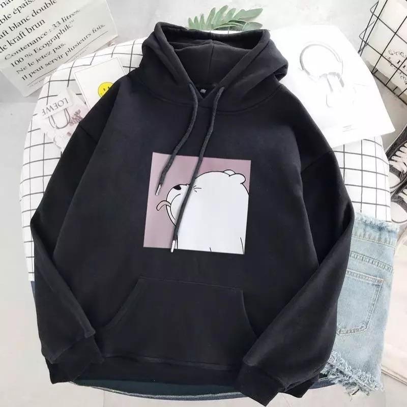 Variant image for Dam Hoodie Överdimensionerad Bomull Polyester-21