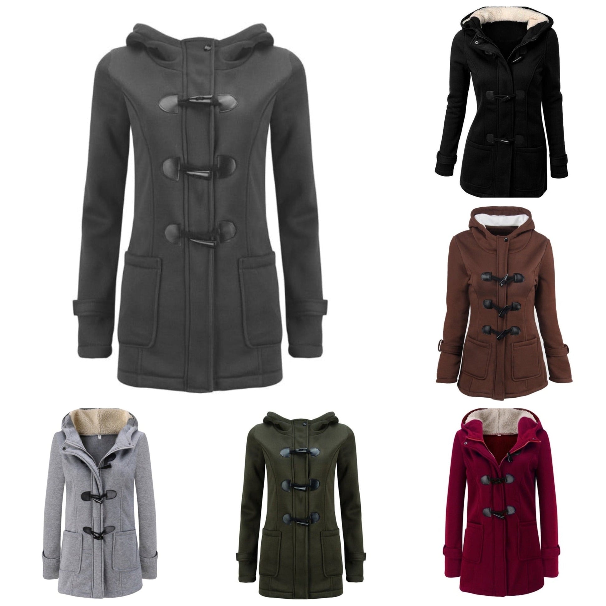 Dam Parkas Kort Figurvänlig Bomull-2