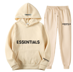 Variant image for Damer Hoodie och Joggingbyxor Avslappnad Bomullsmix-5