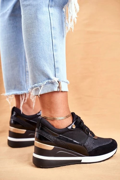 Kvinnors Sneakers Plattform Ekologiskt Läder-2