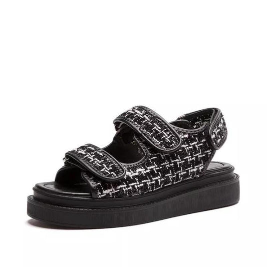 Dam Sandaler Ergonomisk Design Canvas för BekvÀm Stil-1