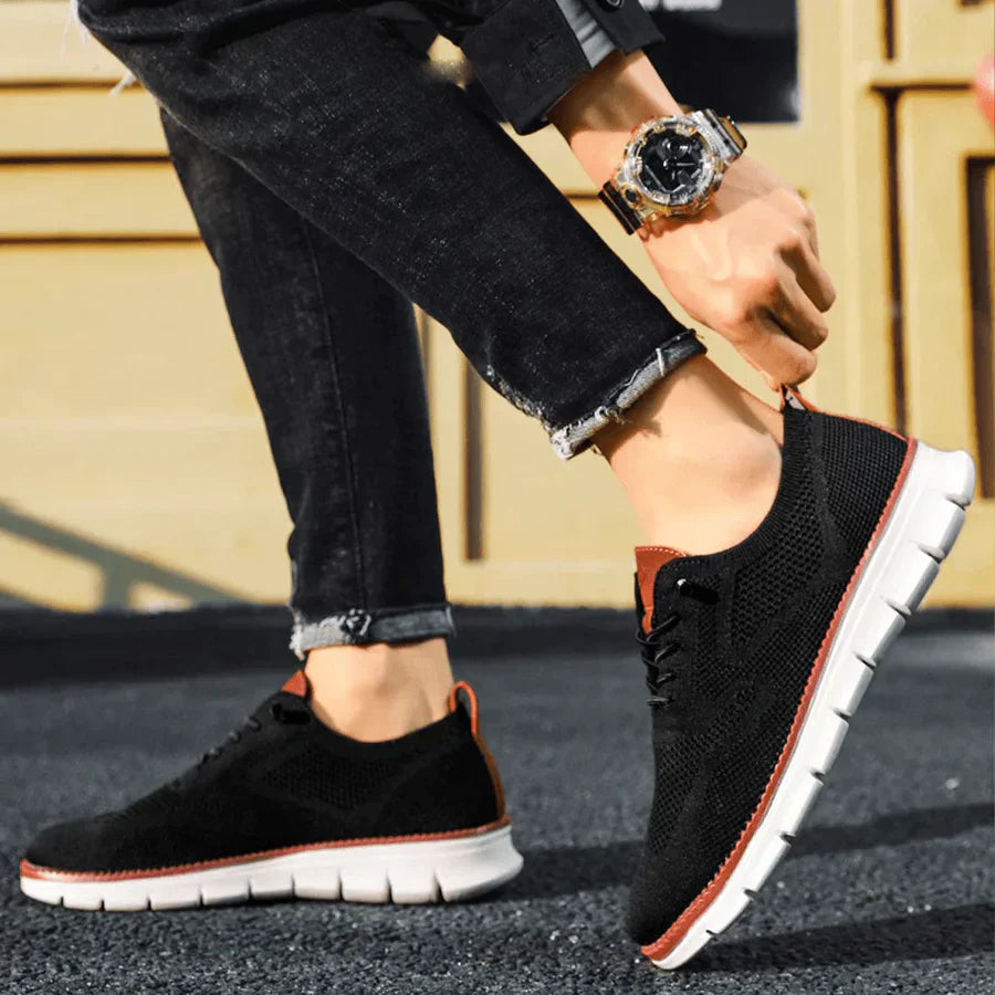 Herrskor Promenadskor Urban Komfort Robust Material-2