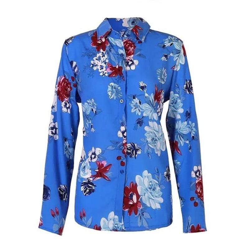 Dam Chiffongblus Elegant Polyester för Vardags och Fest-4