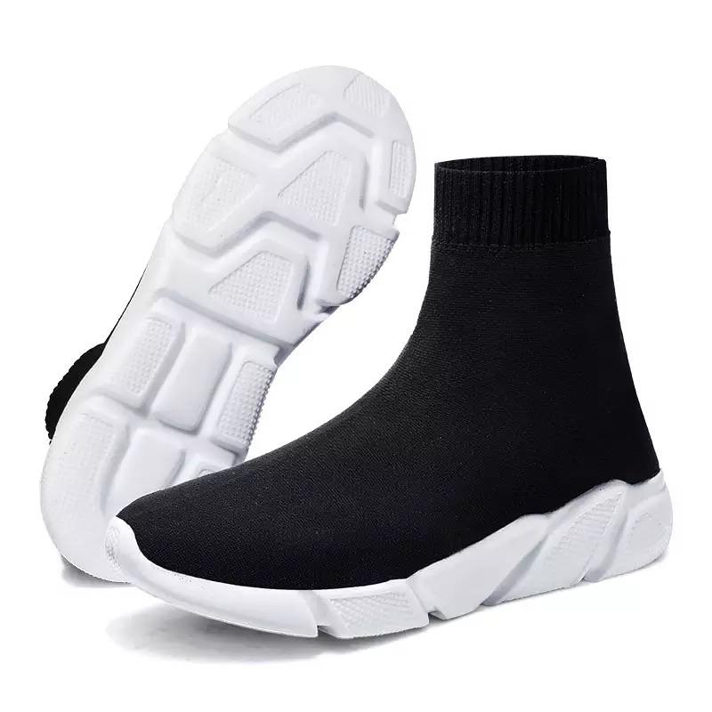 Herr Sneakers Slip-On Strumpstil Textil Komfort 4