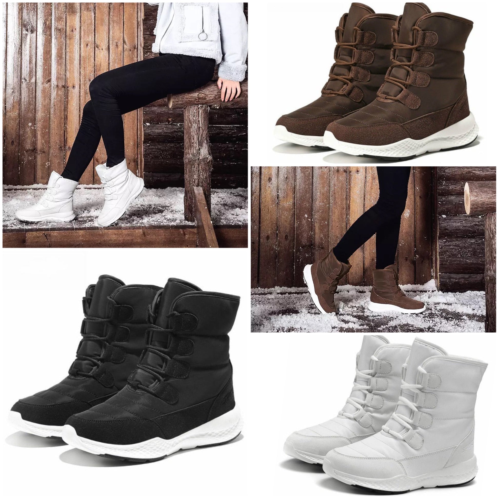 Herr Vinterstövlar Vattentåliga Gummisula Hög Axel-4