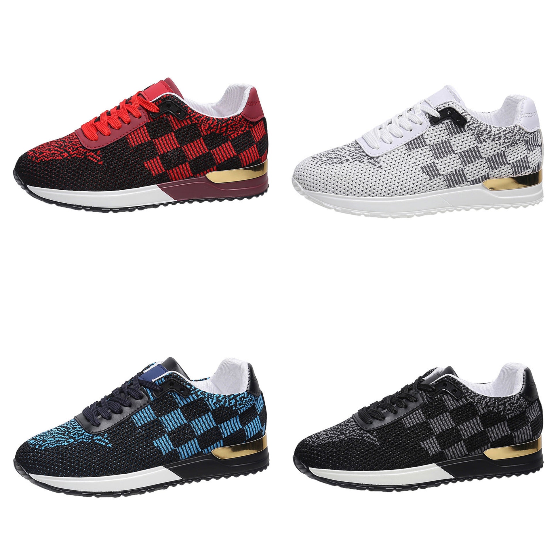 Dam Sneakers Trendigt Design Textil Komfortable Fritidsskor 6