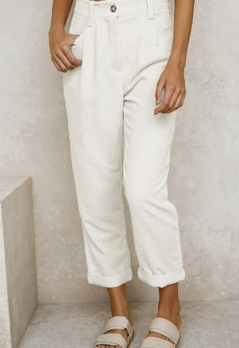 Variant image for Kvinnors Sladdbyxor Modern Design Cordmaterial-16