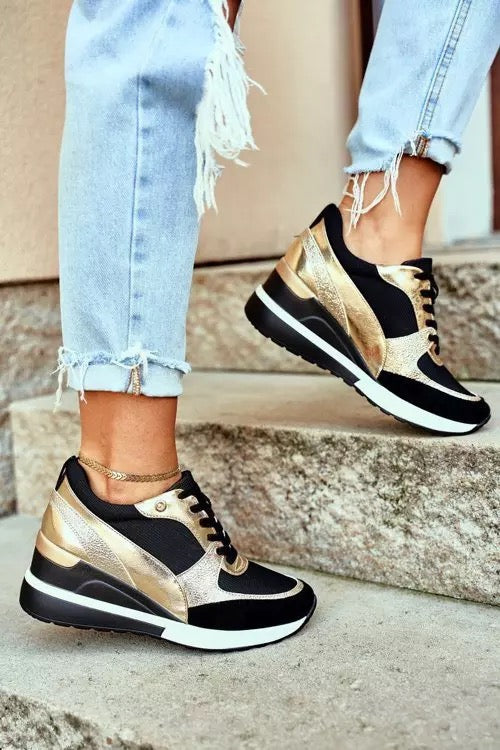 Kvinnors Sneakers Plattform Ekologiskt LĂ€der-1