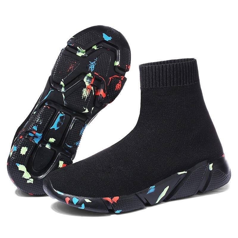 Herr Sneakers Slip-On Strumpstil Textil Komfort 5