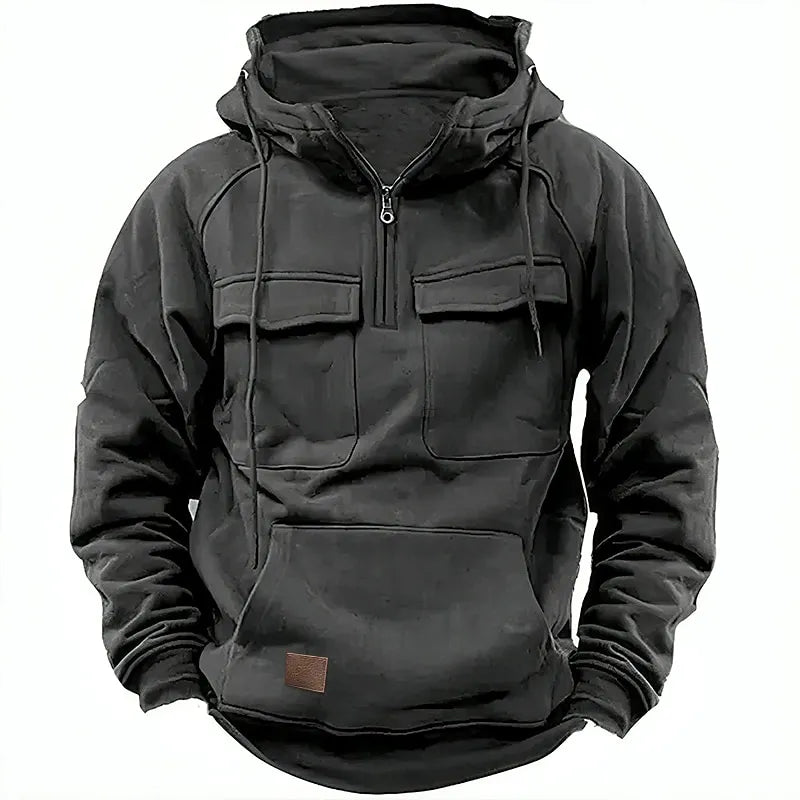 Dam Sportpullover med Huva i Hållbart Material-5