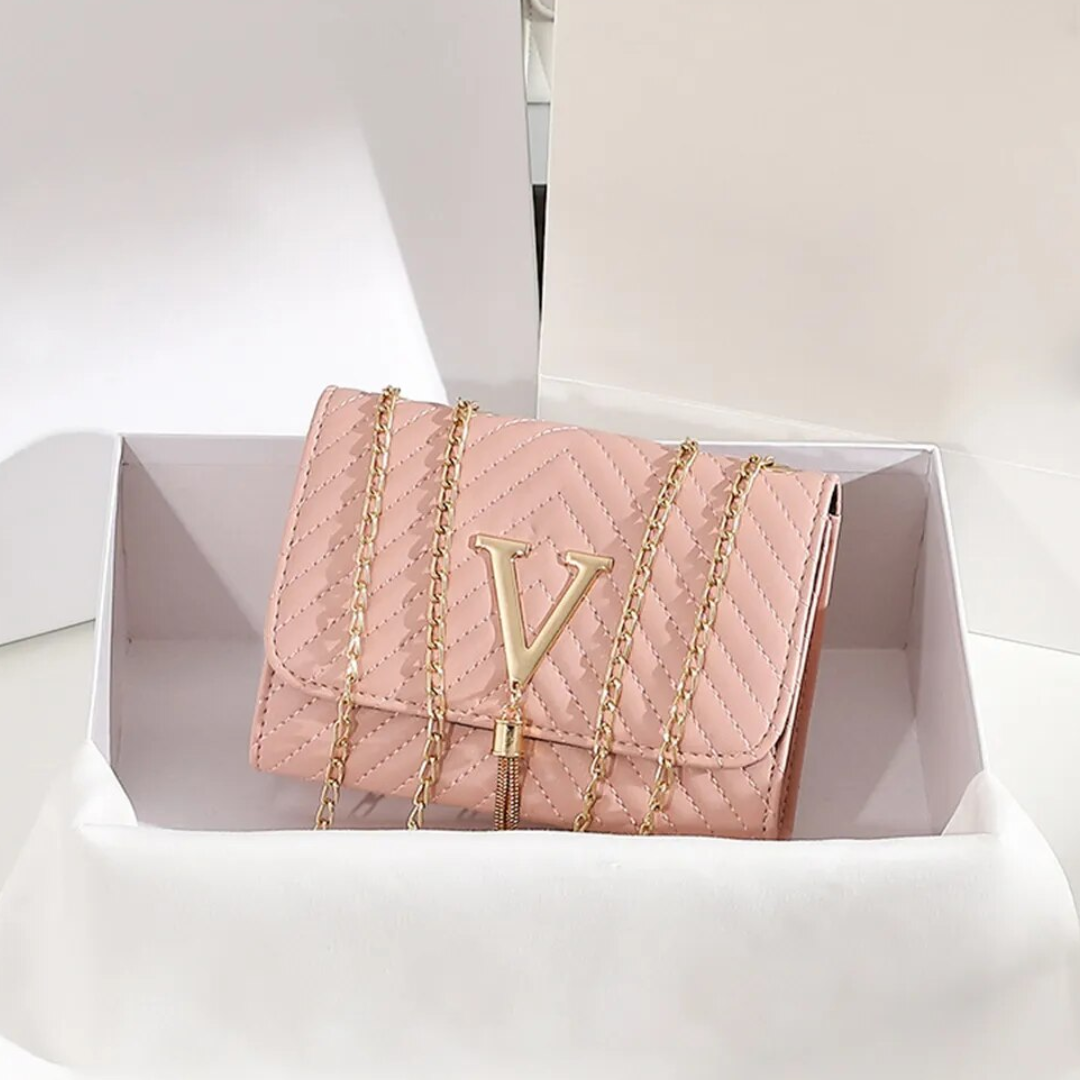 Damväska Elegant Design med Broderier och Fransar Högkvalitativt Tyg-2